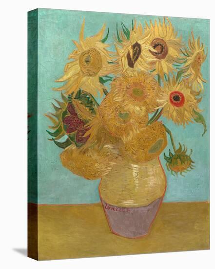 Vase with Twelve Sunflowers, 1889-Vincent van Gogh-Stretched Canvas