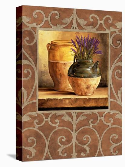 Vases with Lavender-Andres Gonzales-Stretched Canvas