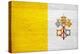 Vatican City Flag Design with Wood Patterning - Flags of the World Series-Philippe Hugonnard-Stretched Canvas