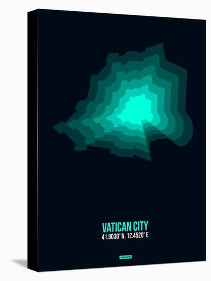 Vatican City Radiant Map 3-NaxArt-Stretched Canvas