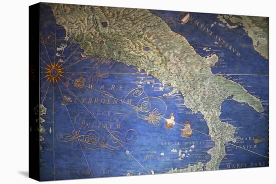 Vatican Museum: Map of Italy-null-Premier Image Canvas