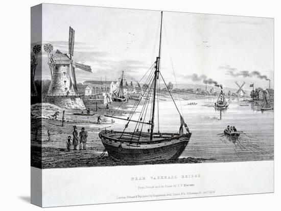 Vauxhall Bridge, London, 1829-FV Martens-Premier Image Canvas