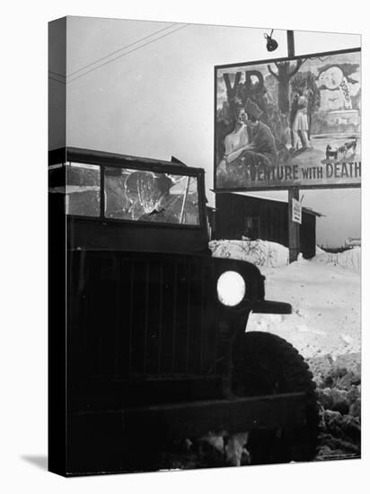 VD Poster in Front of BMW Automobile Plant-Walter Sanders-Premier Image Canvas