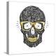 Vector Funny, Candy Skull-karnoff-Stretched Canvas