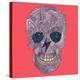 Vector Funny, Candy Skull-karnoff-Stretched Canvas