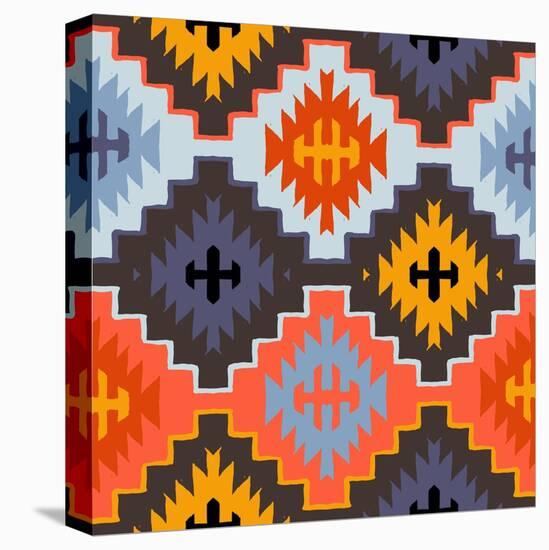 Vector Navajo Tribal Ornament-tukkki-Stretched Canvas