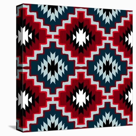 Vector Navajo Tribal Ornament-tukkki-Stretched Canvas