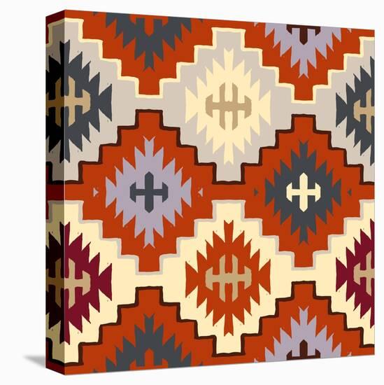 Vector Navajo Tribal Ornament-tukkki-Stretched Canvas