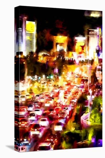 Vegas Night - In the Style of Oil Painting-Philippe Hugonnard-Premier Image Canvas