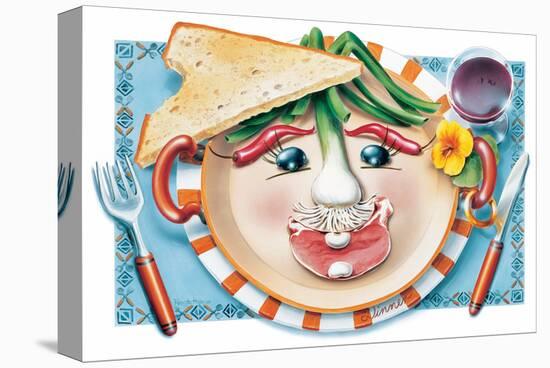 Vegetable Cotlet Face Plate-Renate Holzner-Stretched Canvas