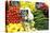 Vegetable Display at Nagycsarnok Market, Budapest, Hungary, Europe-Richard Nebesky-Premier Image Canvas