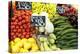 Vegetable Display at Nagycsarnok Market, Budapest, Hungary, Europe-Richard Nebesky-Premier Image Canvas