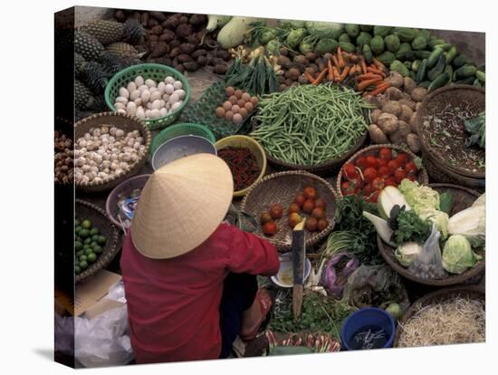 Vegetable Market, Hue, Vietnam-Keren Su-Premier Image Canvas