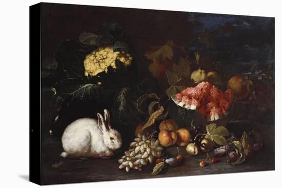 Vegetables and Fruit with Rabbits in a Landscape-George Wesley Bellows-Premier Image Canvas