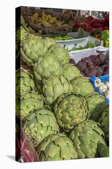 Vegetables at outdoor market, Honfleur, Normandy, France-Lisa S. Engelbrecht-Premier Image Canvas