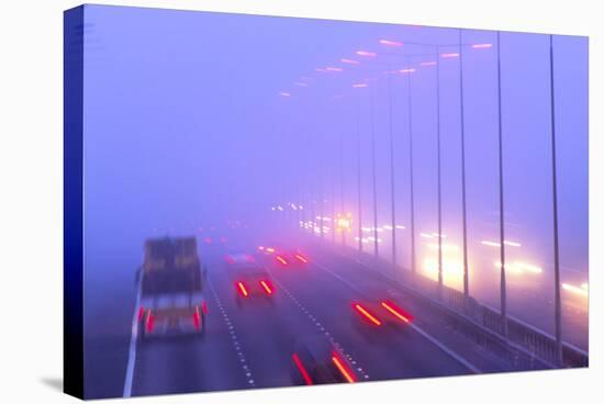 Vehicles Driving Through Fog on a Motorway-Jeremy Walker-Premier Image Canvas