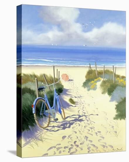 Velo Bleu Parasol Rouge-Henri Deuil-Stretched Canvas