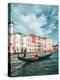 Venetian Gondolier Punts Gondola in Venice, Italy-World Image-Premier Image Canvas