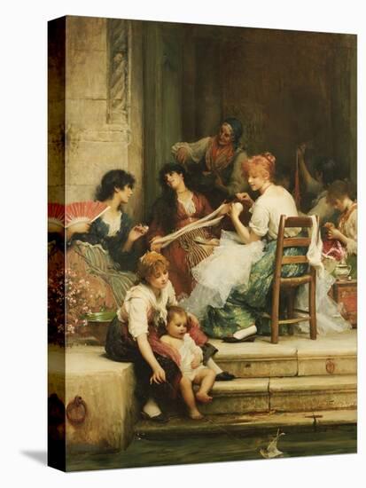 Venetian Life, 1884-Samuel Luke Fildes-Premier Image Canvas
