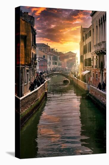 Venetian Sunlight - Canal Golden Hour-Philippe HUGONNARD-Premier Image Canvas