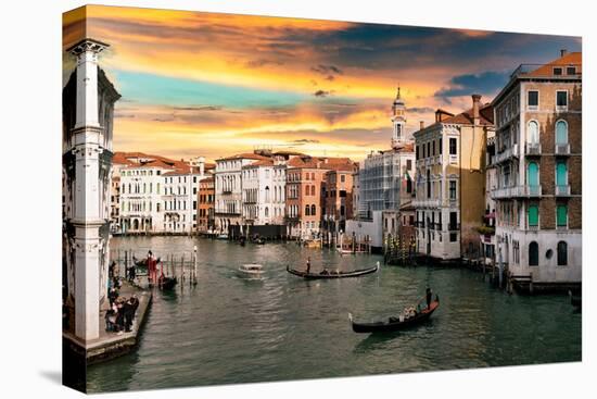 Venetian Sunlight - End of the Day on the Grand Canal-Philippe HUGONNARD-Premier Image Canvas