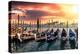 Venetian Sunlight - Gondolas Sunsets-Philippe HUGONNARD-Premier Image Canvas
