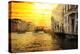Venetian Sunlight - Grand Canal Golden Sunset-Philippe HUGONNARD-Premier Image Canvas