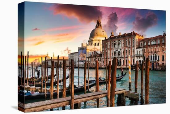 Venetian Sunlight - Last rays of sun on Santa Maria-Philippe HUGONNARD-Premier Image Canvas
