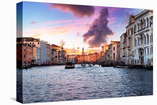 Venetian Sunlight - Pink Purple Sunset-Philippe HUGONNARD-Premier Image Canvas