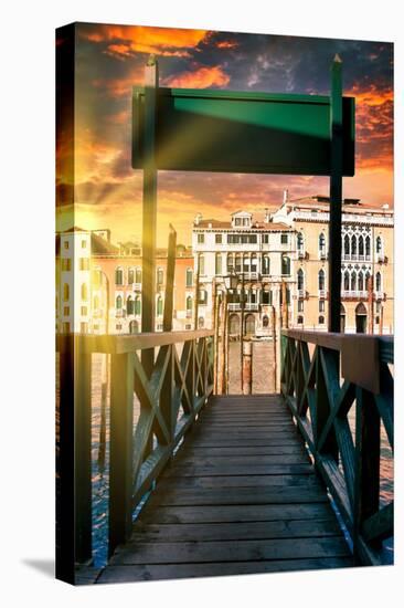 Venetian Sunlight - Sunset Jetty-Philippe HUGONNARD-Premier Image Canvas