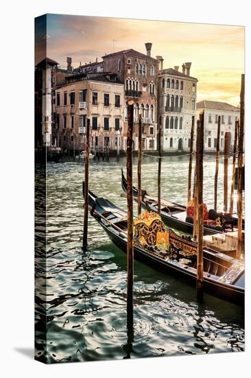 Venetian Sunlight - Traditional Gondolas-Philippe HUGONNARD-Premier Image Canvas