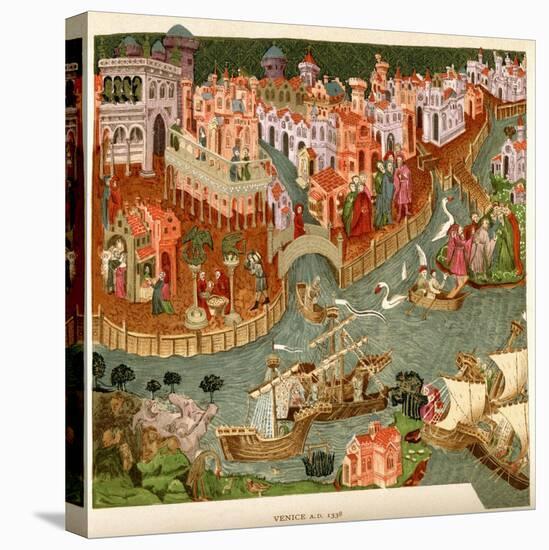 Venice, 1338, after a Manuscript in the Bodleian Library, from 'A Short History of the English…-null-Premier Image Canvas
