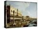 Venice: a View of the Doge's Palace and the Riva Degli Schiavoni from the Piazzetta-Canaletto-Premier Image Canvas