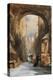 Venice: an Edicola Beneath an Archway, with Santa Maria Della Salute in the Distance, 1853-James Holland-Premier Image Canvas