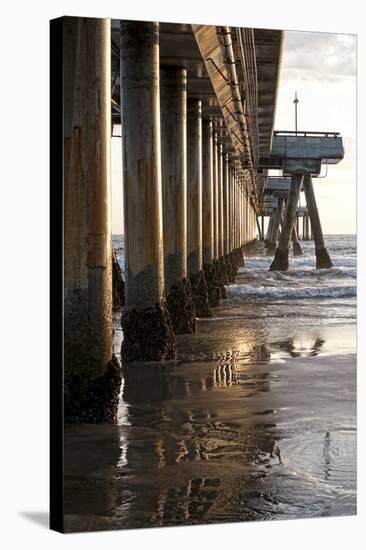 Venice Beach Pier-Lori Hutchison-Stretched Canvas
