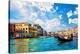 Venice Canal Rialto Bridge-null-Stretched Canvas