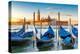 Venice Gondolas on San Marco Square at Sunrise, Venice, Italy-lucky-photographer-Premier Image Canvas