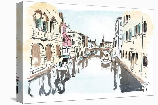 Venice In Ink-OnRei-Stretched Canvas