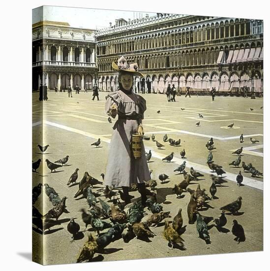 Venice (Italy), Saint Mark's Square, Circa 1895-Leon, Levy et Fils-Premier Image Canvas