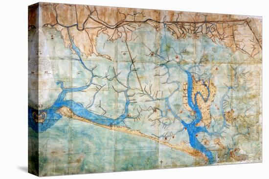 Venice: Map, 1546-Cristoforo Sabbadino-Premier Image Canvas