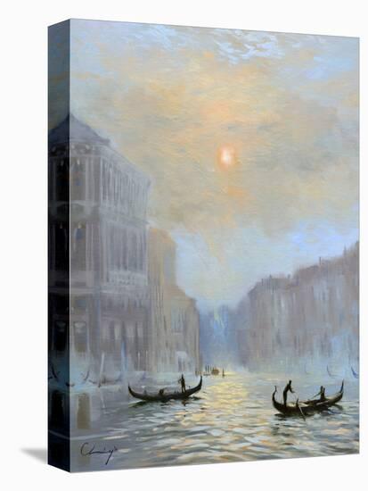 Venice Morning Mist-Chuck Larivey-Stretched Canvas