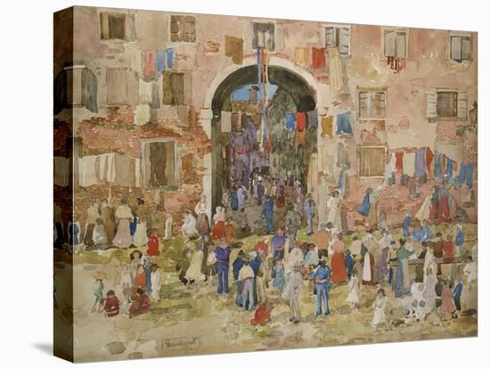 Venice: Riva Degli Schiavone, Castello, 1898-Maurice Brazil Prendergast-Premier Image Canvas