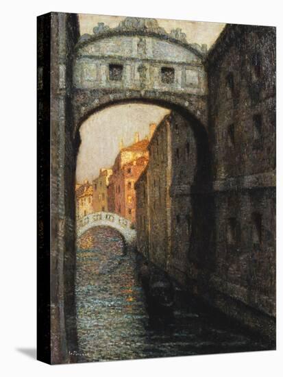 Venice - the Bridge of Sighs; Venise - Le Pont Des Soupirs, 1914-Henri Eugene Augustin Le Sidaner-Premier Image Canvas