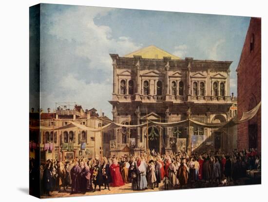 Venice: The Feast Day of Saint Roch, 1735, (1938)-Canaletto-Premier Image Canvas