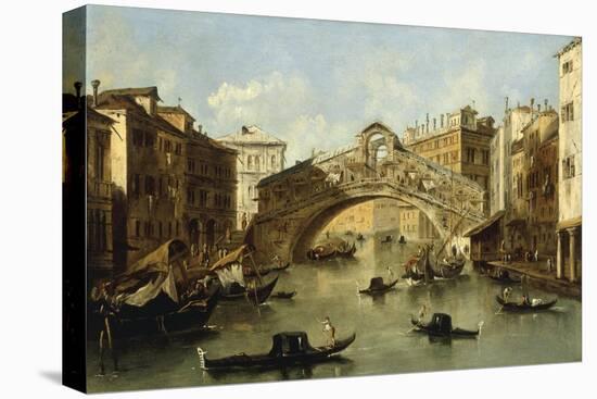 Venice, the Rialto Bridge-Giacomo Guardi-Premier Image Canvas