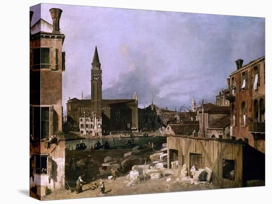 Venice, View of the Campo San Vidal and Santa Maria De La Caridad, 1730-Canaletto-Premier Image Canvas