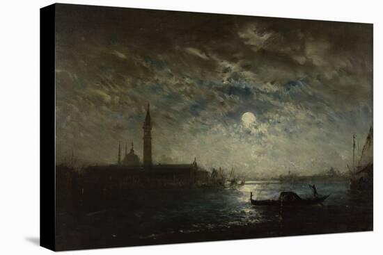 Venise, campanile au clair de lune-Félix Ziem-Premier Image Canvas