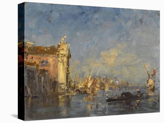 Venise, l'église de Crescuati-Félix Ziem-Premier Image Canvas