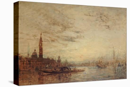 Venise, la Giudecca au crépuscule-Félix Ziem-Premier Image Canvas
