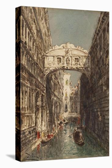 Venise, le pont des Soupirs-Félix Ziem-Premier Image Canvas